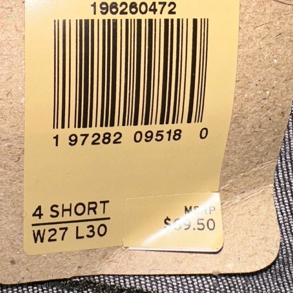 Levi's 311 Shaping Skinny Jeans Mid Rise Dark Gray Women's 27x30 Size 4S New - Picture 8 of 10